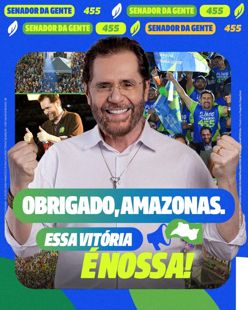 DEFESA DO GARIMPO, AGRONEGÓCIO FAMILIAR, MINERAÇÃO EM TIs E DA ZONA FRANCA DE MANAUS GARANTIRAM MAIS OITO ANOS DE MANDATO AO SENADOR PLÍNIO VALÉRIO (PSDB) NOS MUNICÍPIOS DO VALE DO MADEIRA AM
