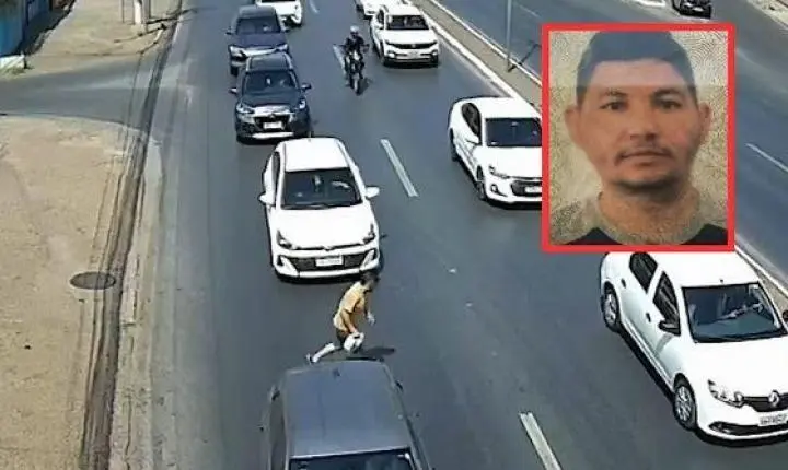Câmera registra momento em que homem é atropelado por moto na Fernando Corrêa