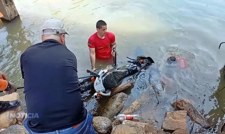 Corpo é encontrado no Rio Branco junto a motocicleta em Ariquemes