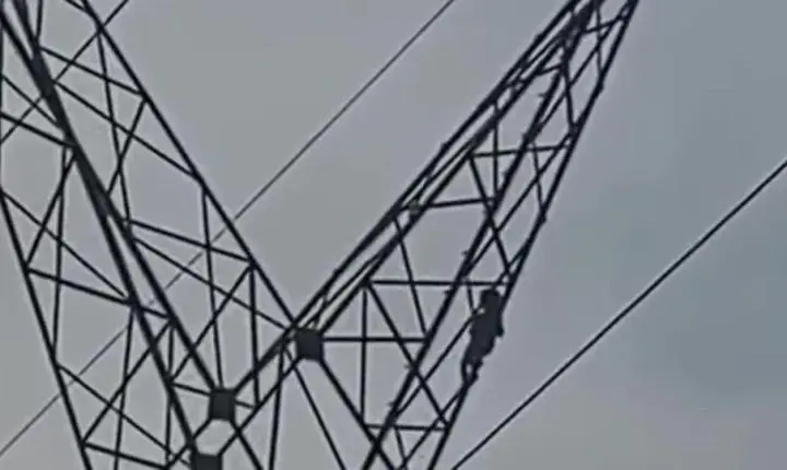 Criança de 5 anos é resgatada do alto de torre em Ariquemes