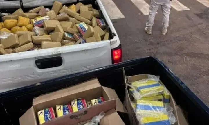 Motorista é preso com quase meia tonelada de drogas após fuga da PRF na BR-364