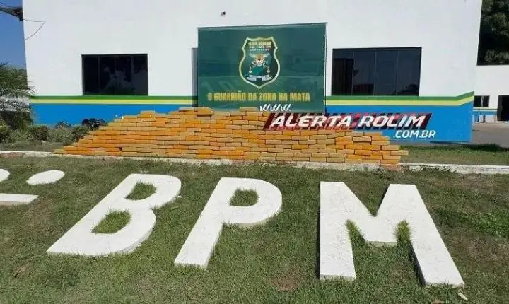 Quase meia tonelada de droga é apreendida pela PM, em Rolim de Moura